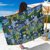 Solomon Islands Meri Kirihimete Sarong Pacific Patchwork Xmas Vibes - Polynesian Pride