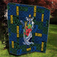 Solomon Islands Meri Kirihimete Quilt Funny Santa Riding Shark LT9 - Polynesian Pride