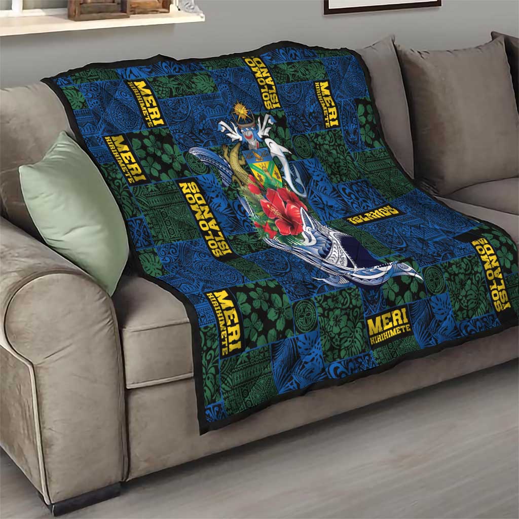 Solomon Islands Meri Kirihimete Quilt Funny Santa Riding Shark LT9 - Polynesian Pride