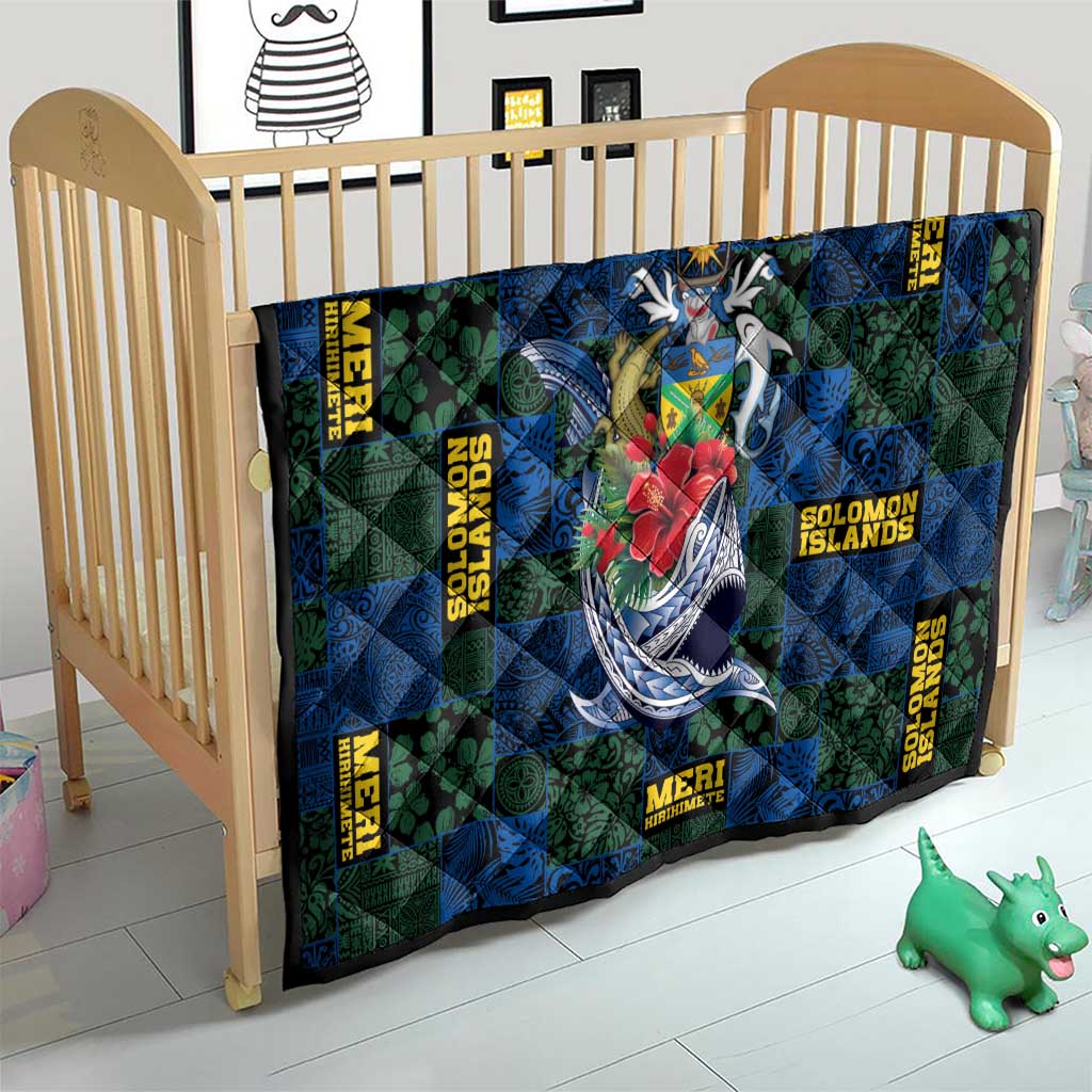 Solomon Islands Meri Kirihimete Quilt Funny Santa Riding Shark LT9 - Polynesian Pride