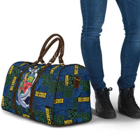 Solomon Islands Meri Kirihimete Travel Bag Funny Santa Riding Shark LT9 - Polynesian Pride