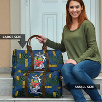 Solomon Islands Meri Kirihimete Travel Bag Funny Santa Riding Shark LT9 - Polynesian Pride
