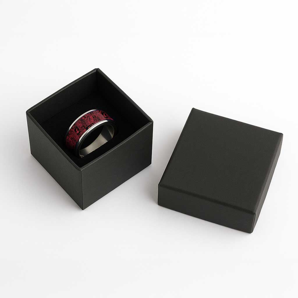 Black Tonga Kilisimasi Fiefia Classic Ring Pacific Patchwork Xmas Vibes - Polynesian Pride