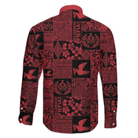 Black Tonga Kilisimasi Fiefia Family Matching Mermaid Dress and Hawaiian Shirt Pacific Patchwork Xmas Vibes LT9 - Polynesian Pride