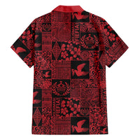 Black Tonga Kilisimasi Fiefia Family Matching Puletasi and Hawaiian Shirt Pacific Patchwork Xmas Vibes LT9 - Polynesian Pride