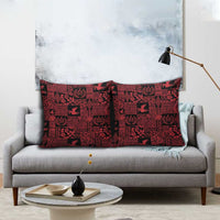 Black Tonga Kilisimasi Fiefia Pillow Cover Pacific Patchwork Xmas Vibes LT9 - Polynesian Pride