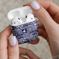 Blue Tonga Kilisimasi Fiefia AirPods Case Pacific Patchwork Xmas Vibes LT9 - Polynesian Pride