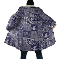 Blue Tonga Kilisimasi Fiefia Cloak Pacific Patchwork Xmas Vibes - Polynesian Pride