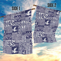 Blue Tonga Kilisimasi Fiefia Garden Flag Pacific Patchwork Xmas Vibes LT9 - Polynesian Pride