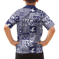 Blue Tonga Kilisimasi Fiefia Hawaiian Shirt Pacific Patchwork Xmas Vibes - Polynesian Pride