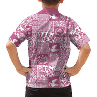 Pink Tonga Kilisimasi Fiefia Hawaiian Shirt Pacific Patchwork Xmas Vibes - Polynesian Pride