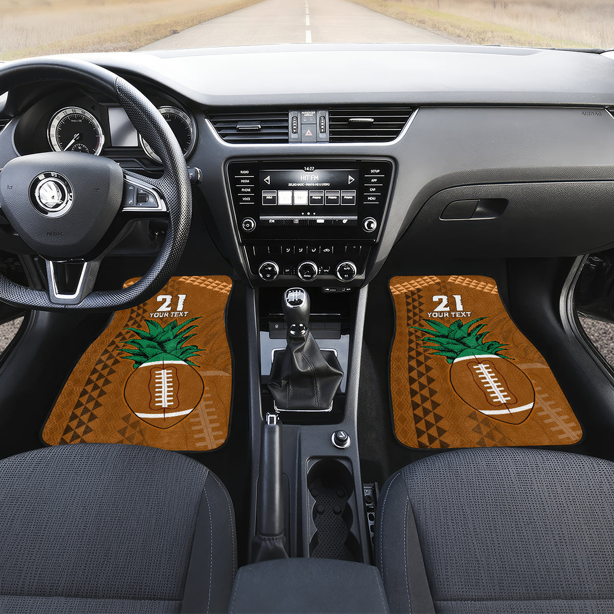 Custom Hawaii Honolulu Bowl Car Mats With Kakau Tribal Pattern LT9 - Polynesian Pride