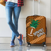 Custom Hawaii Honolulu Bowl Luggage Cover With Kakau Tribal Pattern LT9 - Polynesian Pride