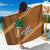 Custom Hawaii Honolulu Bowl Sarong With Kakau Tribal Pattern LT9 One Size 44 x 66 inches Brown - Polynesian Pride