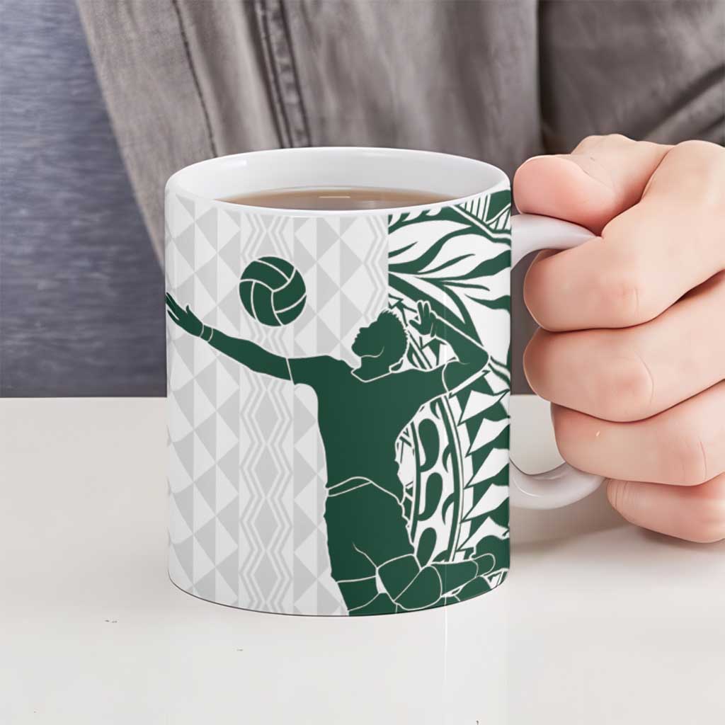 Polynesian Hawaii Volleyball Custom Ceramic Mug Kakau with Sport Style LT9 - Polynesian Pride