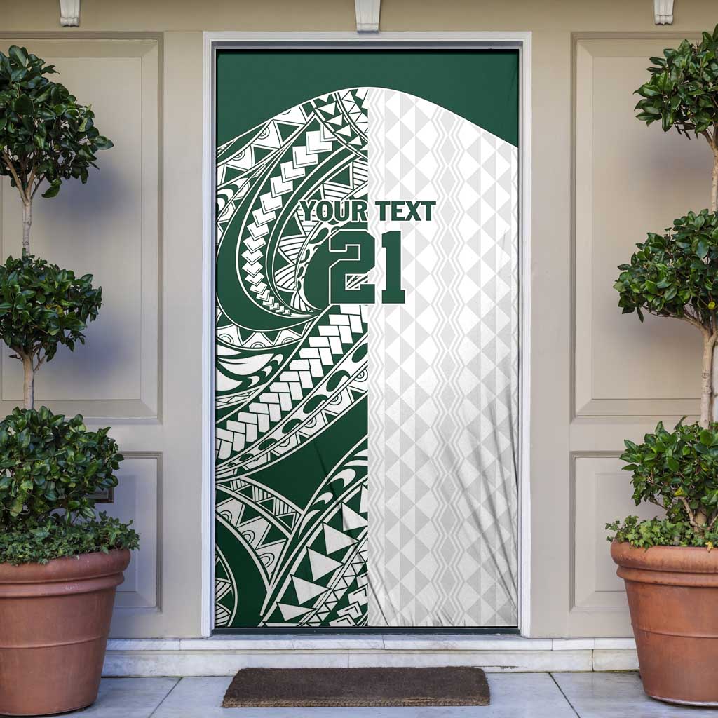 Polynesian Hawaii Volleyball Custom Door Cover Kakau with Sport Style - Polynesian Pride