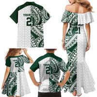 Polynesian Hawaii Volleyball Custom Family Matching Mermaid Dress and Hawaiian Shirt Kakau with Sport Style LT9 - Polynesian Pride