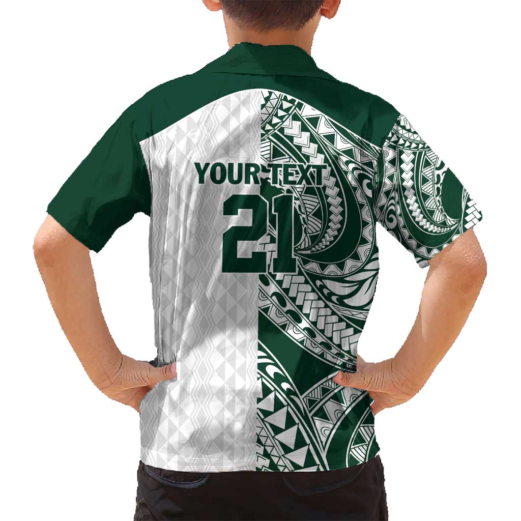 Polynesian Hawaii Volleyball Custom Family Matching Off Shoulder Short Dress and Hawaiian Shirt Kakau with Sport Style LT9 - Polynesian Pride