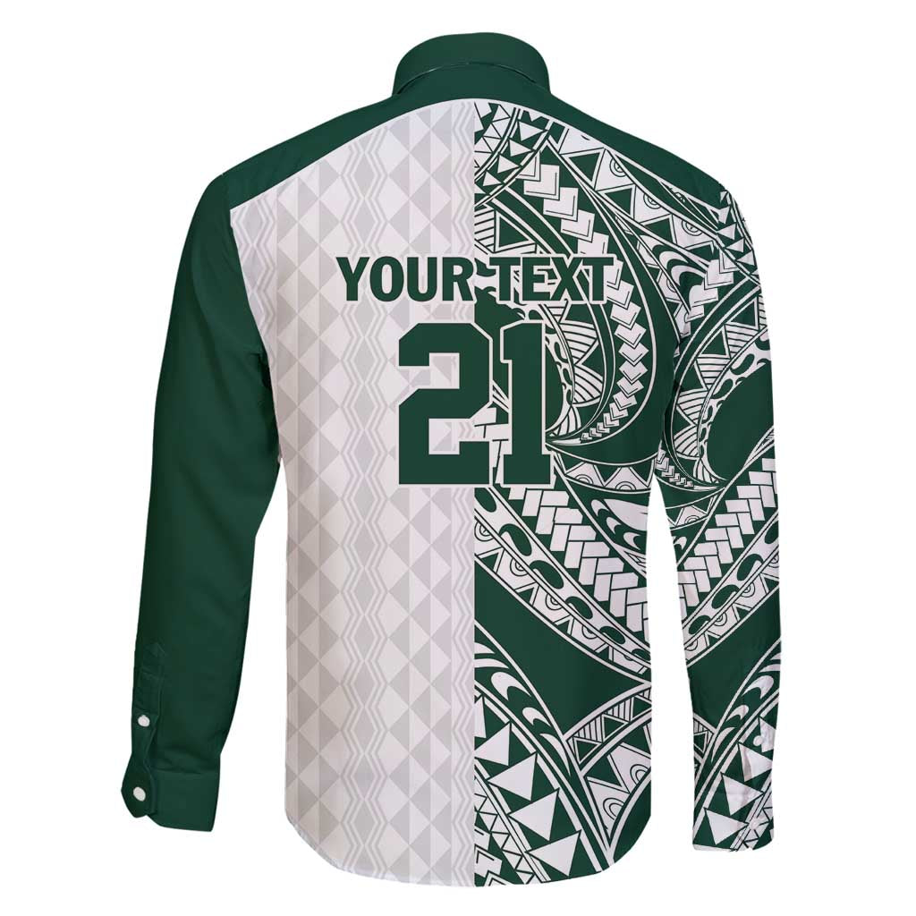 Polynesian Hawaii Volleyball Custom Family Matching Off Shoulder Short Dress and Hawaiian Shirt Kakau with Sport Style LT9 - Polynesian Pride