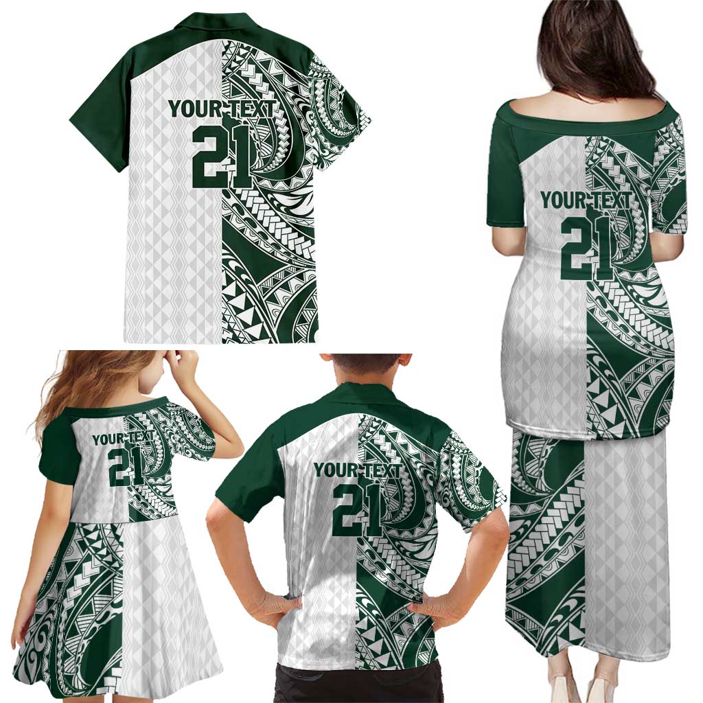 Polynesian Hawaii Volleyball Custom Family Matching Puletasi and Hawaiian Shirt Kakau with Sport Style LT9 - Polynesian Pride