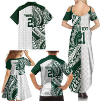 Polynesian Hawaii Volleyball Custom Family Matching Summer Maxi Dress and Hawaiian Shirt Kakau with Sport Style LT9 - Polynesian Pride