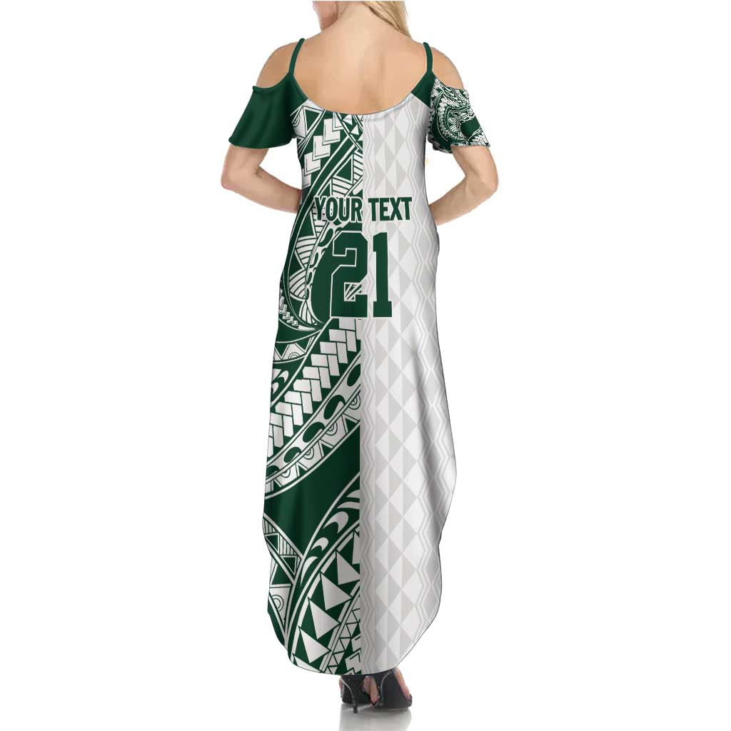 Polynesian Hawaii Volleyball Custom Family Matching Summer Maxi Dress and Hawaiian Shirt Kakau with Sport Style LT9 - Polynesian Pride