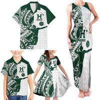 Polynesian Hawaii Volleyball Custom Family Matching Tank Maxi Dress and Hawaiian Shirt Kakau with Sport Style LT9 - Polynesian Pride