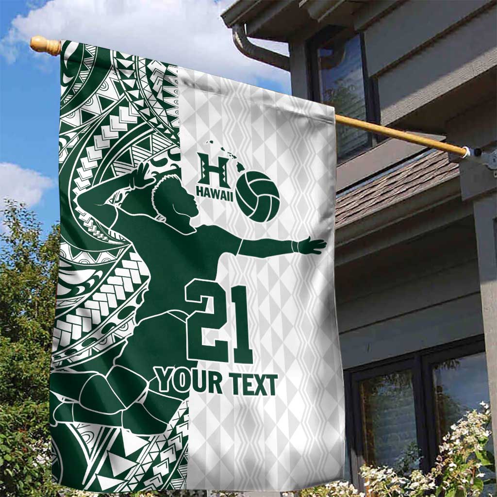 Polynesian Hawaii Volleyball Custom Garden Flag Kakau with Sport Style LT9 - Polynesian Pride