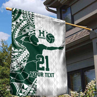 Polynesian Hawaii Volleyball Custom Garden Flag Kakau with Sport Style LT9 - Polynesian Pride