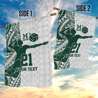 Polynesian Hawaii Volleyball Custom Garden Flag Kakau with Sport Style LT9 - Polynesian Pride