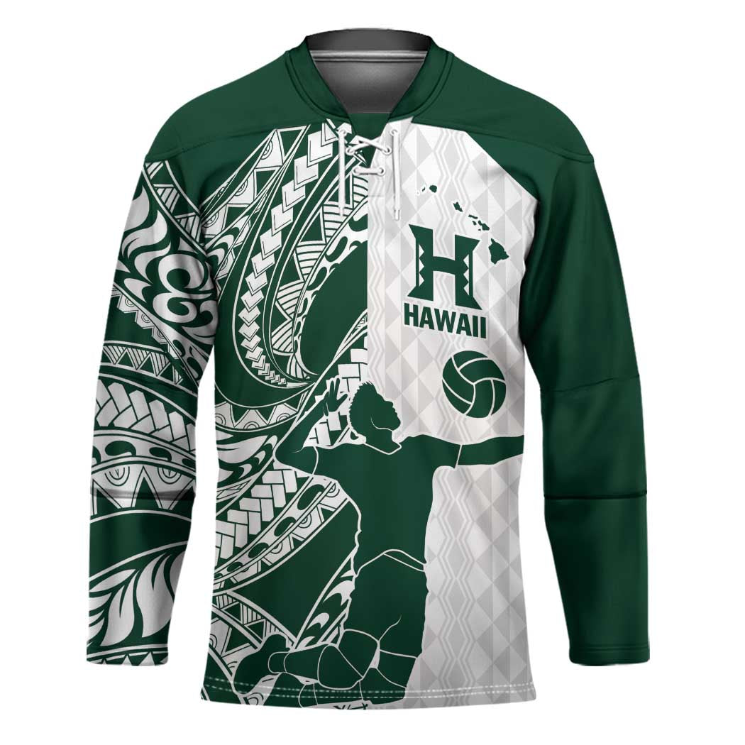 Polynesian Hawaii Volleyball Custom Hockey Jersey Kakau with Sport Style - Polynesian Pride