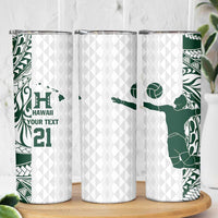 Polynesian Hawaii Volleyball Custom Skinny Tumbler Kakau with Sport Style LT9 - Polynesian Pride