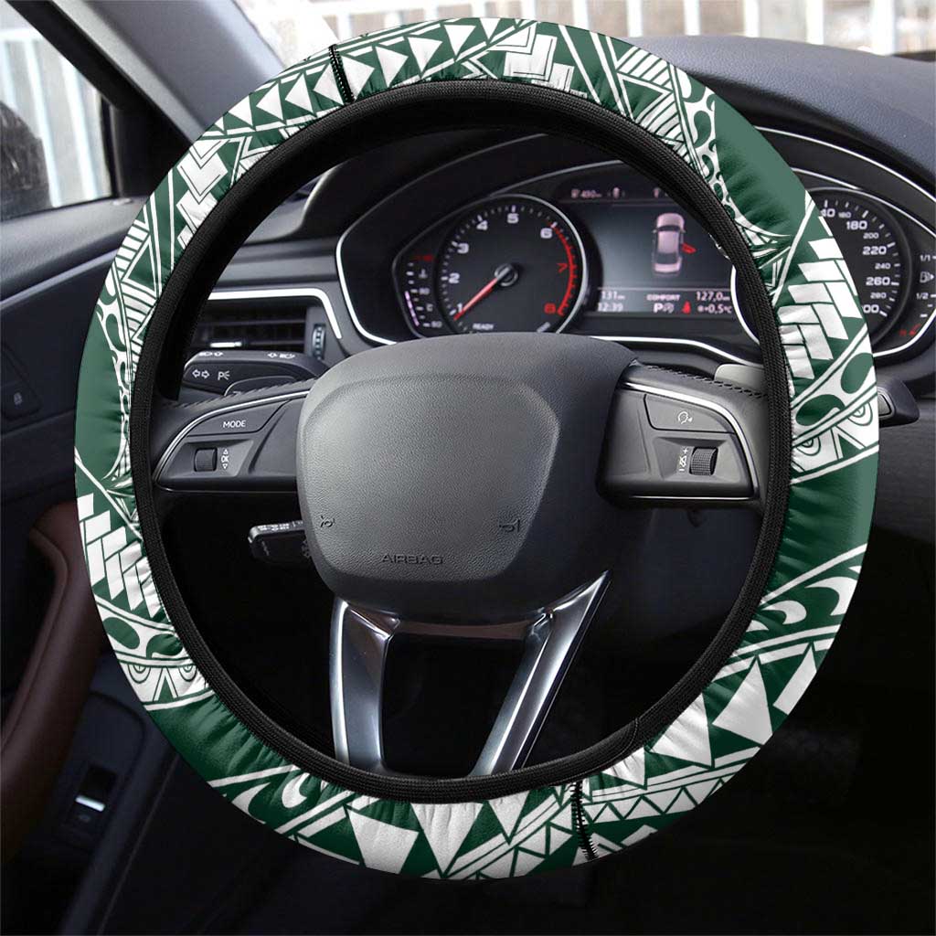 Polynesian Hawaii Volleyball Steering Wheel Cover Kakau with Sport Style LT9 - Polynesian Pride