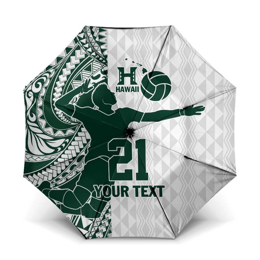 Polynesian Hawaii Volleyball Custom Umbrella Kakau with Sport Style - Polynesian Pride