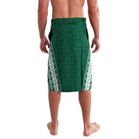 Polynesian Hawaii Volleyball Custom Lavalava Green Kakau with Map Motif LT9 - Polynesian Pride