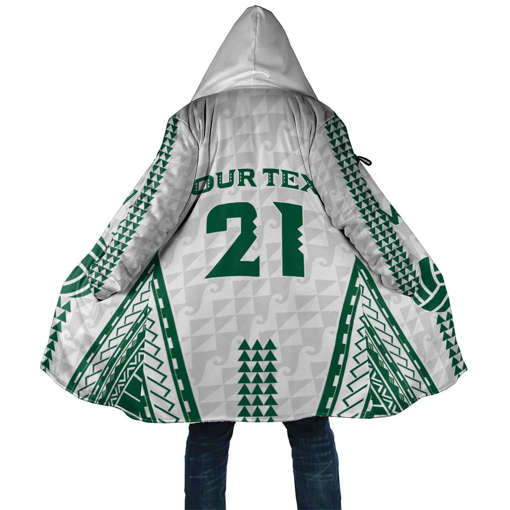 Polynesian Hawaii Volleyball Custom Cloak White Kakau with Map Motif LT9 Unisex White - Polynesian Pride