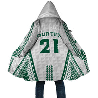 Polynesian Hawaii Volleyball Custom Cloak White Kakau with Map Motif LT9 Unisex White - Polynesian Pride
