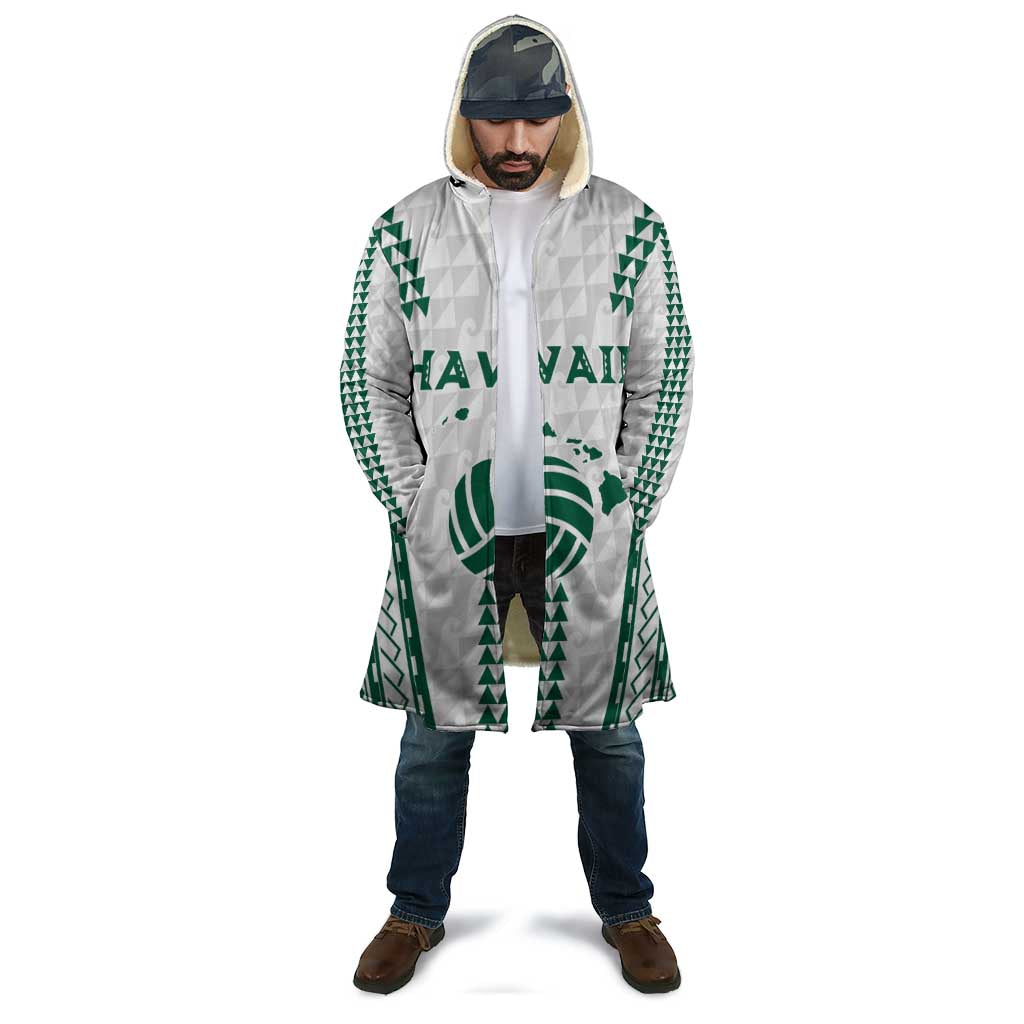 Polynesian Hawaii Volleyball Custom Cloak White Kakau with Map Motif LT9 - Polynesian Pride