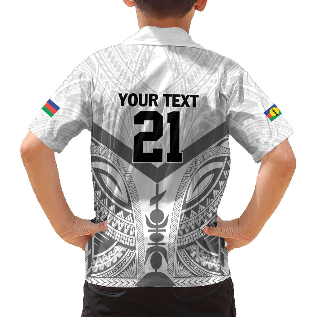 New Caledonia Football Custom Family Matching Tank Maxi Dress and Hawaiian Shirt Go Champions Les Cagous LT9 - Polynesian Pride