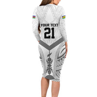 New Caledonia Football Custom Long Sleeve Bodycon Dress Go Champions Les Cagous LT9 - Polynesian Pride