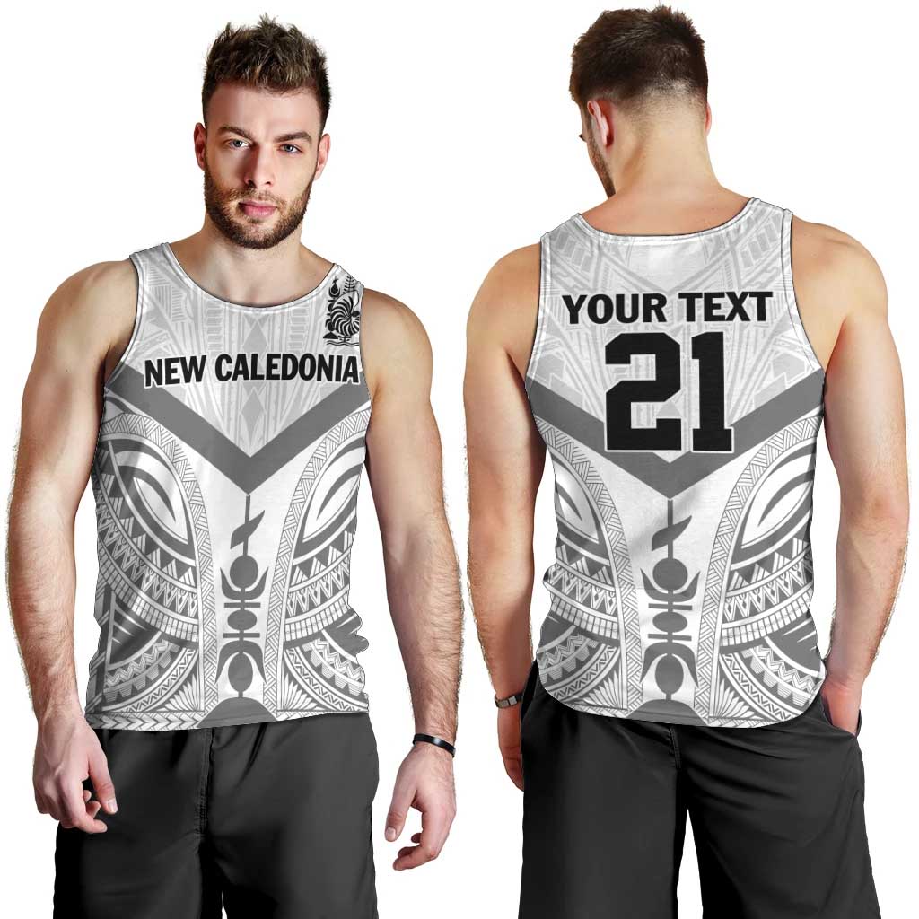 New Caledonia Football Custom Men Tank Top Go Champions Les Cagous LT9 - Polynesian Pride