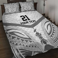 New Caledonia Football Custom Quilt Bed Set Go Champions Les Cagous LT9 White - Polynesian Pride