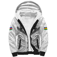 New Caledonia Football Custom Sherpa Hoodie Go Champions Les Cagous LT9 Unisex White - Polynesian Pride