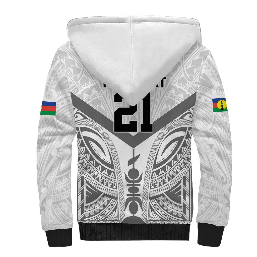 New Caledonia Football Custom Sherpa Hoodie Go Champions Les Cagous LT9 - Polynesian Pride