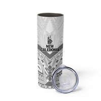 New Caledonia Football Custom Skinny Tumbler Go Champions Les Cagous LT9 - Polynesian Pride