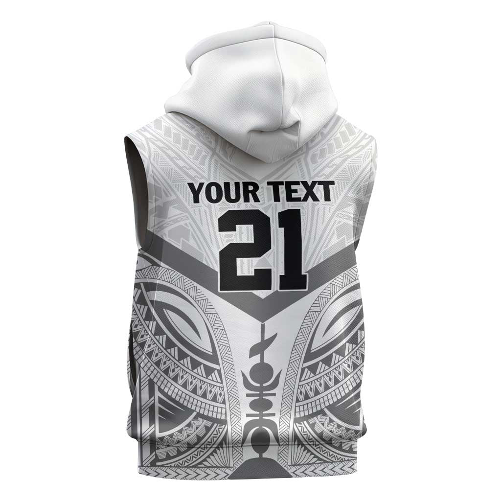New Caledonia Football Custom Sleeveless Hoodie Go Champions Les Cagous LT9 - Polynesian Pride