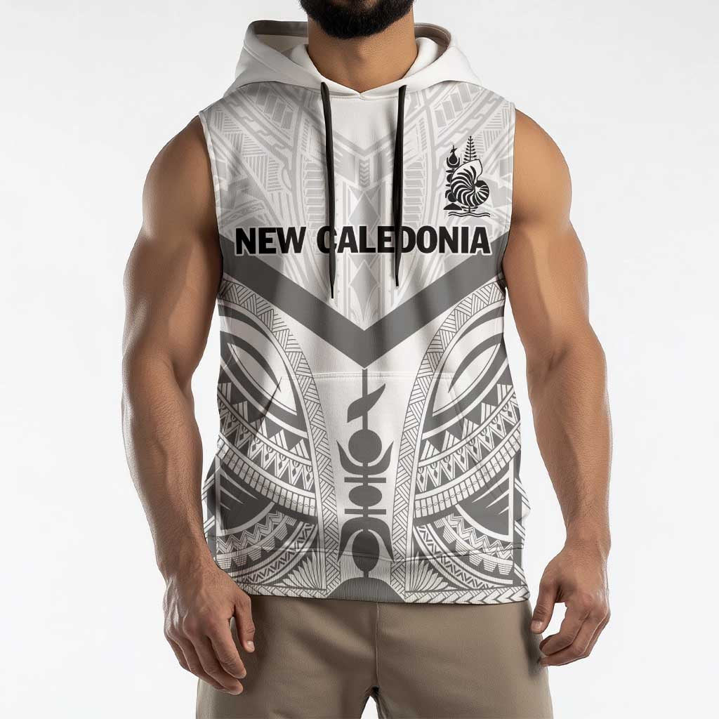 New Caledonia Football Custom Sleeveless Hoodie Go Champions Les Cagous LT9 - Polynesian Pride