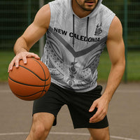 New Caledonia Football Custom Sleeveless Hoodie Go Champions Les Cagous LT9 - Polynesian Pride