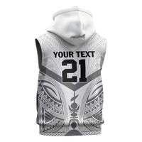 New Caledonia Football Custom Sleeveless Zip Hoodie Go Champions Les Cagous LT9 - Polynesian Pride
