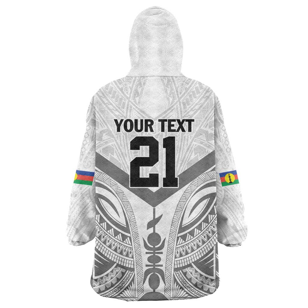 New Caledonia Football Custom Wearable Blanket Hoodie Go Champions Les Cagous LT9 - Polynesian Pride